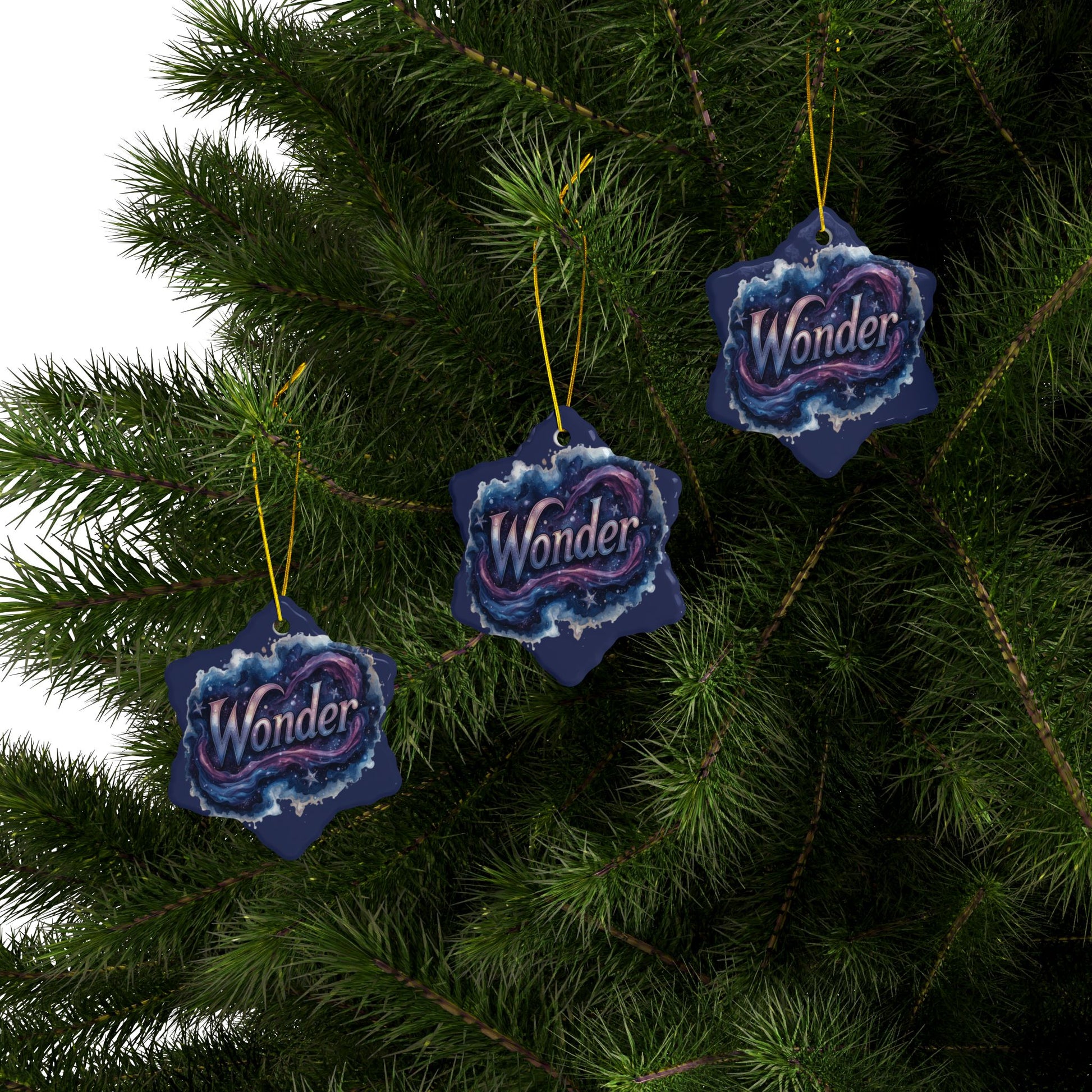 2 - Sided Print Neuroverse “Wonder” Ornament – Cosmic Holiday Decor for Neurodivergent Souls | You’re My Kind of Weird - You're My Kind of Weird