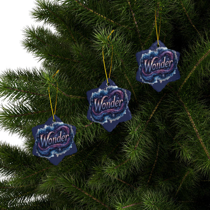 2 - Sided Print Neuroverse “Wonder” Ornament – Cosmic Holiday Decor for Neurodivergent Souls | You’re My Kind of Weird - You're My Kind of Weird