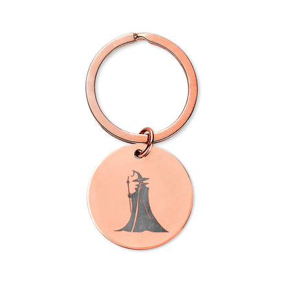 Custom DnD Keychain | Personalized Double Sided Engraved Keyring - You're My Kind of Weird