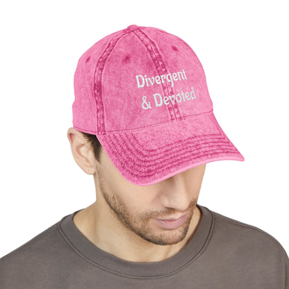 Divergent & Devoted Cap | Vintage Embroidered Hat - You're My Kind of Weird