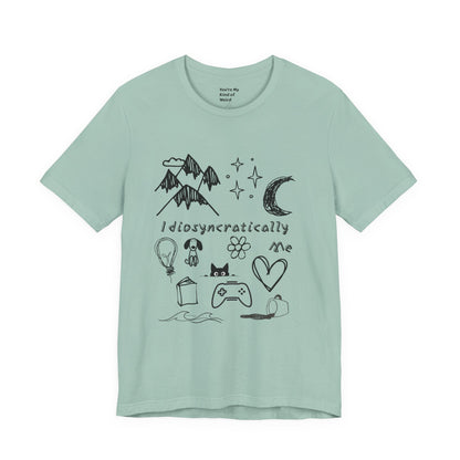 Customized Idiosyncratically Me doodle collage tee - You're My Kind of Weird