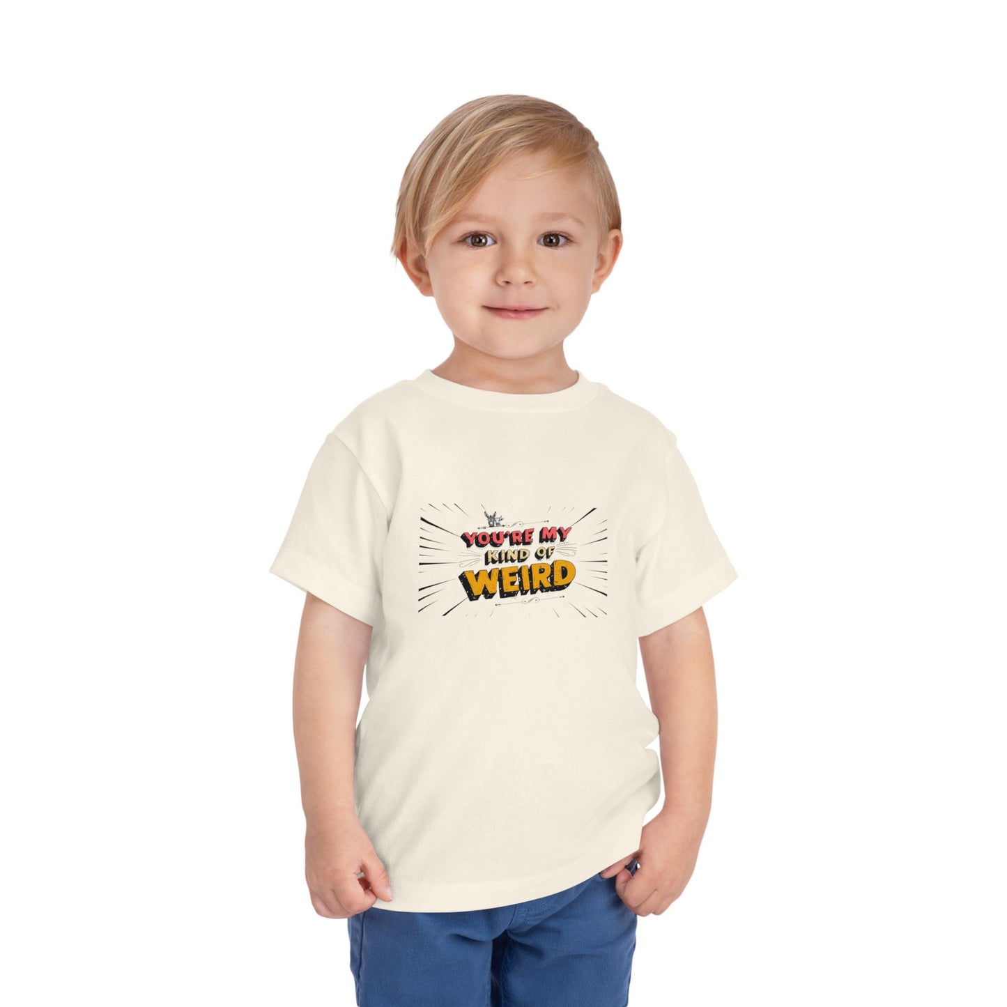 Whimsical Toddler Tee - 'You're My Kind of Weird' Cute Vintage Design, Fun Kids Shirt, Birthday Gift, Playdate Apparel, Funny Toddler Clothing