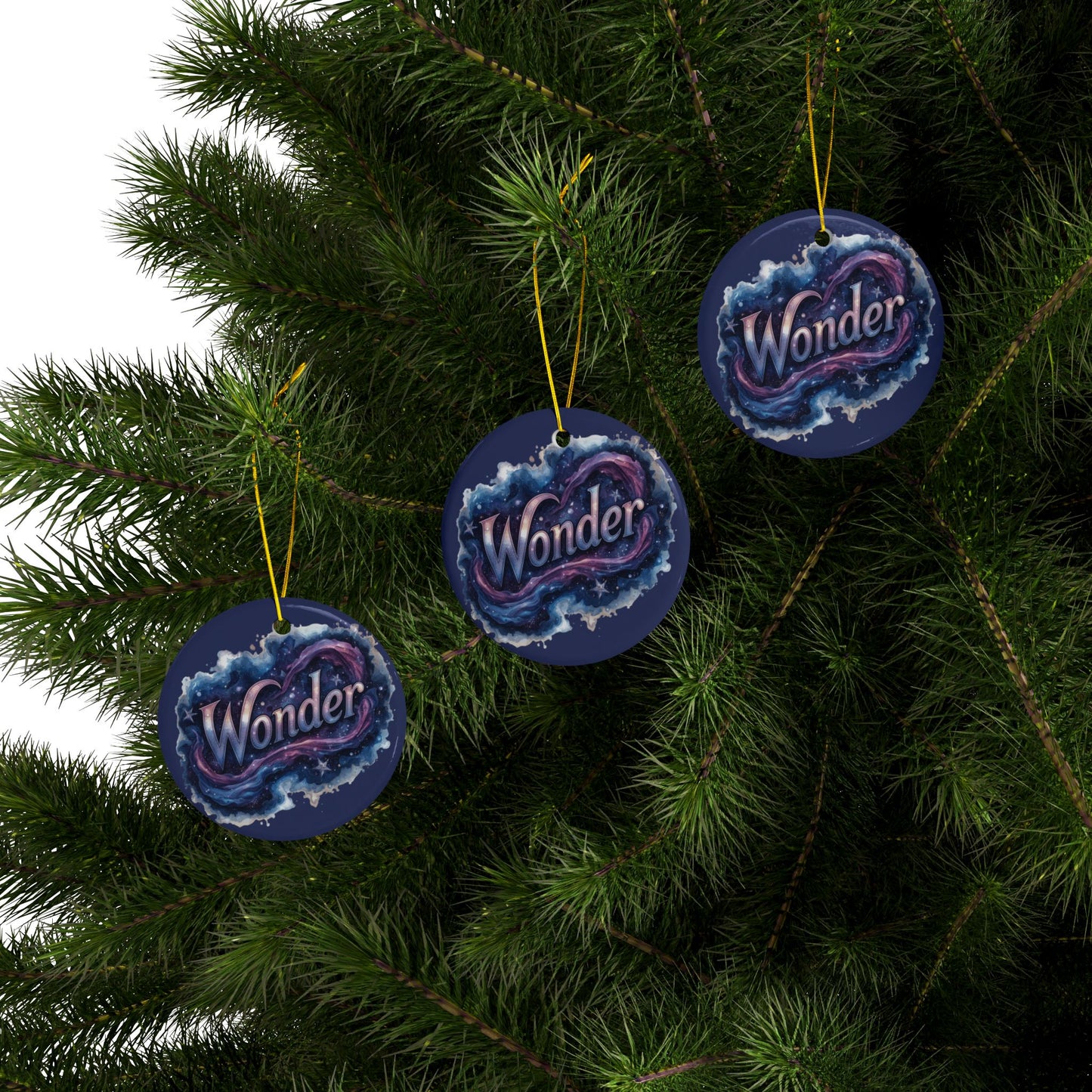 2 - Sided Print Neuroverse “Wonder” Ornament – Cosmic Holiday Decor for Neurodivergent Souls | You’re My Kind of Weird - You're My Kind of Weird