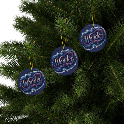 2 - Sided Print Neuroverse “Wonder” Ornament – Cosmic Holiday Decor for Neurodivergent Souls | You’re My Kind of Weird - You're My Kind of Weird