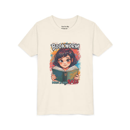 Kids Bookworm Sass Tee, Fun T-Shirt for Young Readers, Gift for Book Lovers, Back to School Apparel, Cute Kid's Graphic Tee