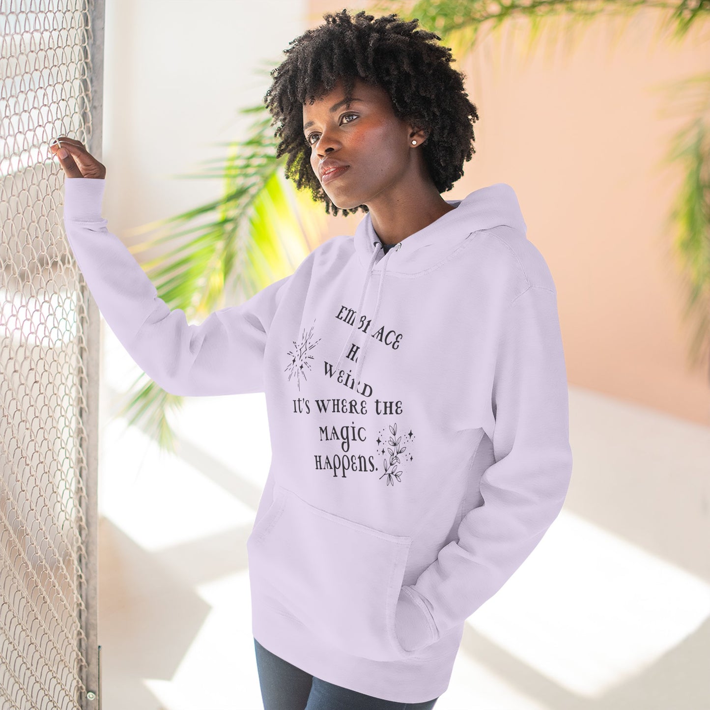 Embrace the Weird Fleece Hoodie | Comfortable Magic Happens Hoodie, Cozy Casual Wear, Unique Gift for Creatives, Inspirational [...]