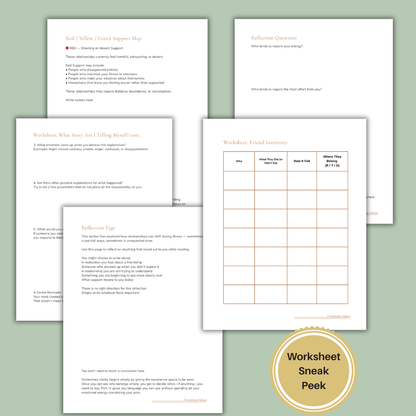 Cancer Friendship Loss Workbook | When Friends Disappear During Illness - You're My Kind of Weird