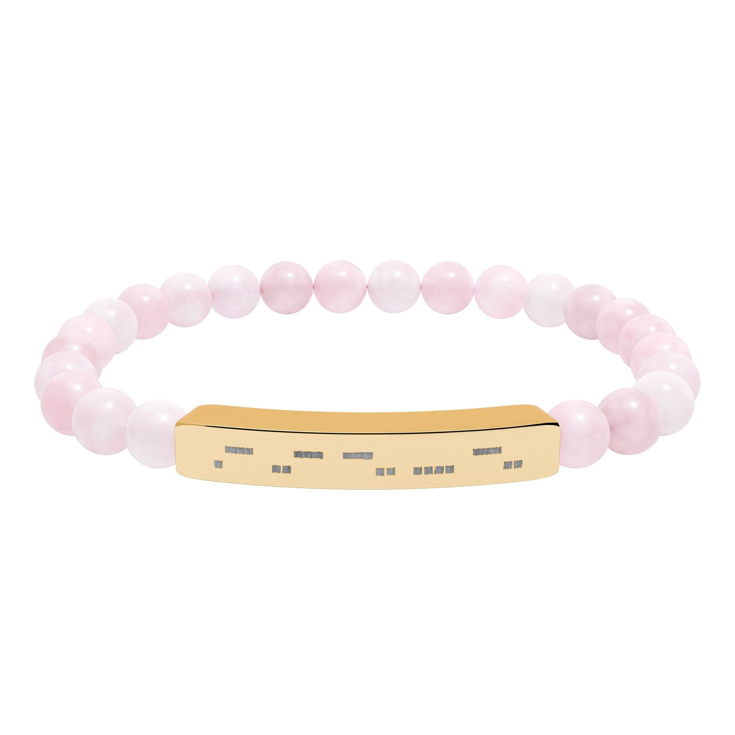AuDHD Morse Code Bracelet | Natural Stone Stretch Bracelet | Neurodiverse Jewelry - You're My Kind of Weird