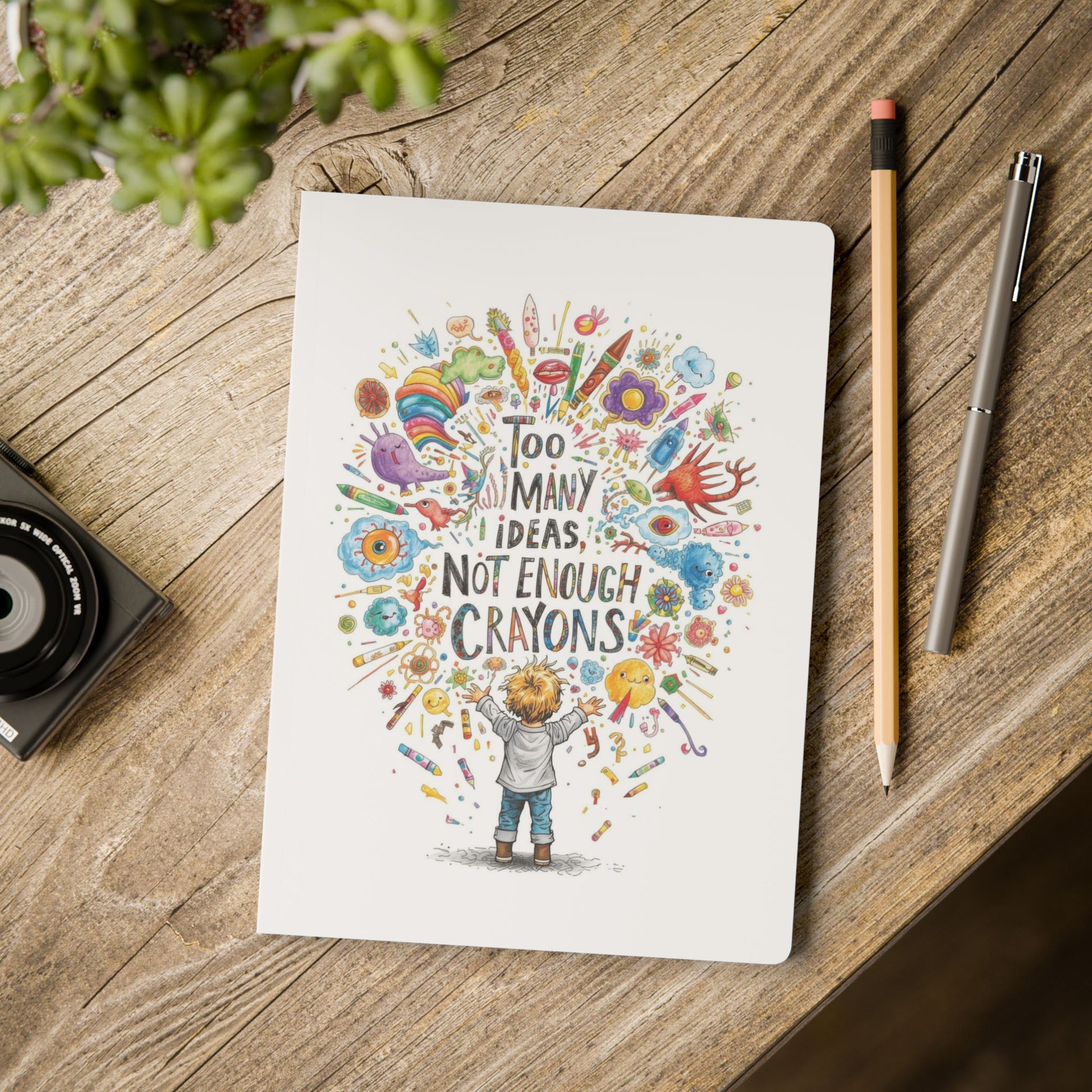 Too Many Ideas, Not Enough Crayons – Kids Writing Journal with Creative Prompts - You're My Kind of Weird