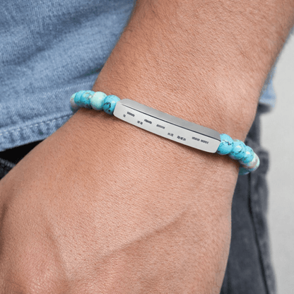 Autism Morse Code Bracelet | Minimalist Neurodiverse Jewelry | Natural Stone Beaded Bracelet - You're My Kind of Weird