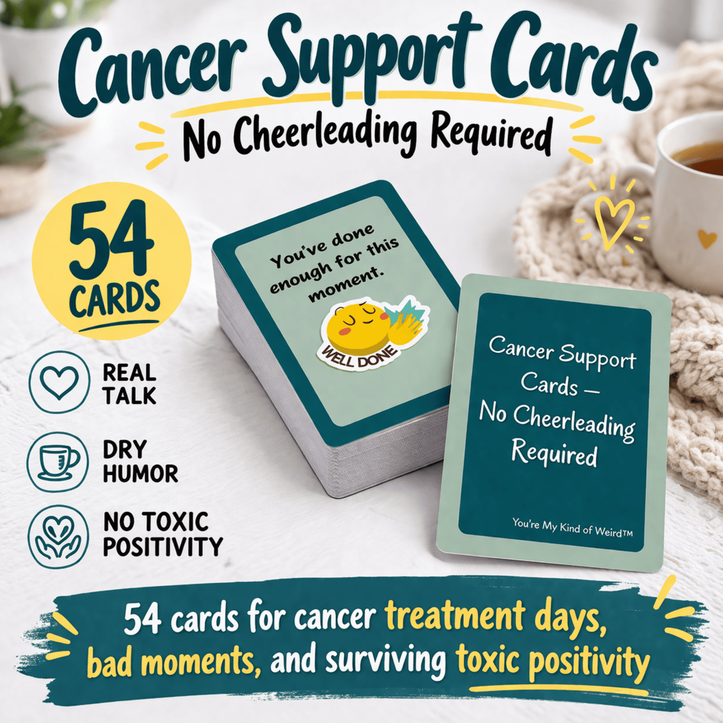 Printed Cancer Support Cards – No Cheerleading Required - You're My Kind of Weird