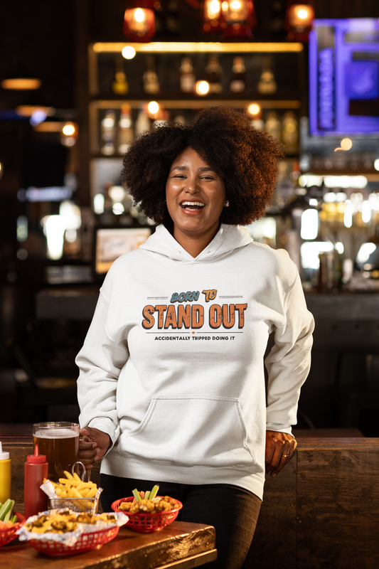 Born to Stand Out Hoodie - Unisex Heavy Blend, Casual Wear, Gift for Friends, Motivational Sweatshirt, Birthday or Celebration