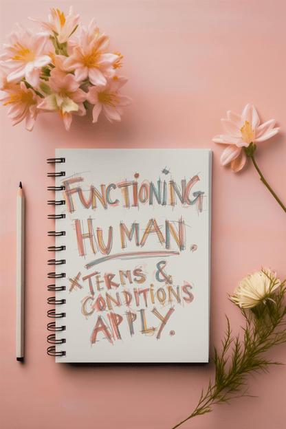 Colorful Spiral Notebook - Functioning Human, Fun Journal - You're My Kind of Weird Paper products