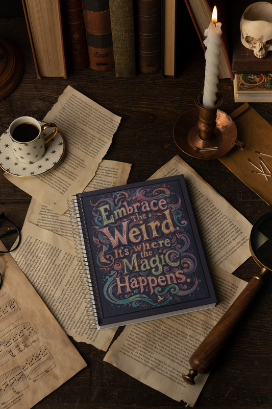 Magical Embrace Spiral Notebook - Ruled Line, Unique Gift for Creatives, Writing Journal, Fun Stationery, Quirky Decor, Self-Expression