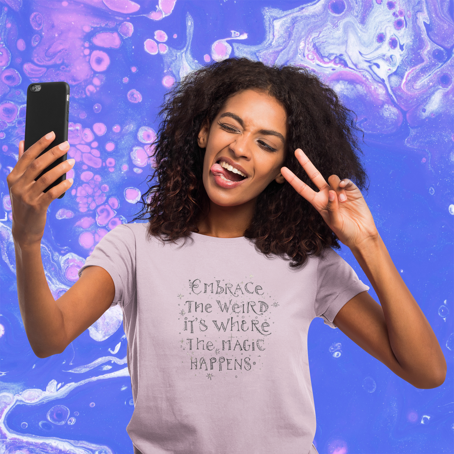 Cotton Tee - Embrace the Weird It's Where the Magic Happens