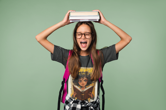 Kids Bookworm Sass Tee, Fun T-Shirt for Young Readers, Gift for Book Lovers, Back to School Apparel, Cute Kid's Graphic Tee