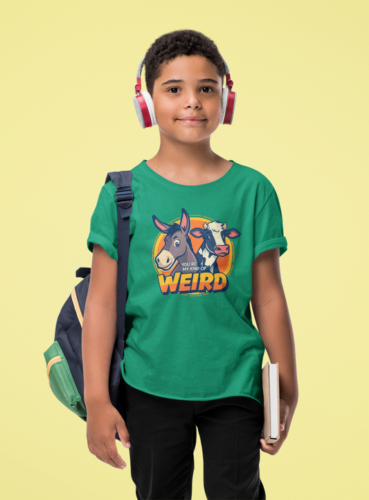 Weird Animal Kids Tee - Fun Gift for Birthdays, Schools, Animal Lovers, Halloween, Parties