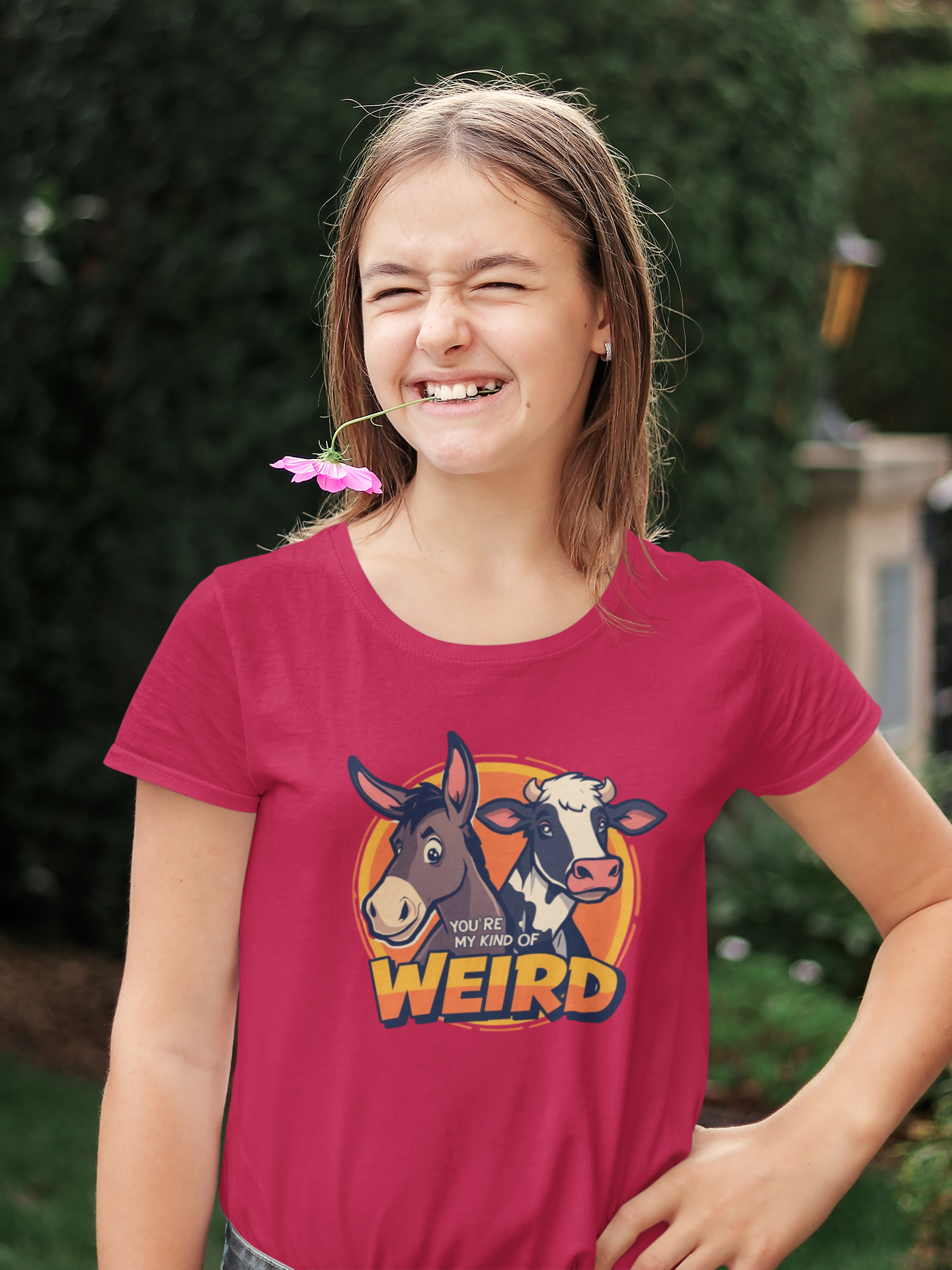 Weird Animal Kids Tee - Fun Gift for Birthdays, Schools, Animal Lovers, Halloween, Parties
