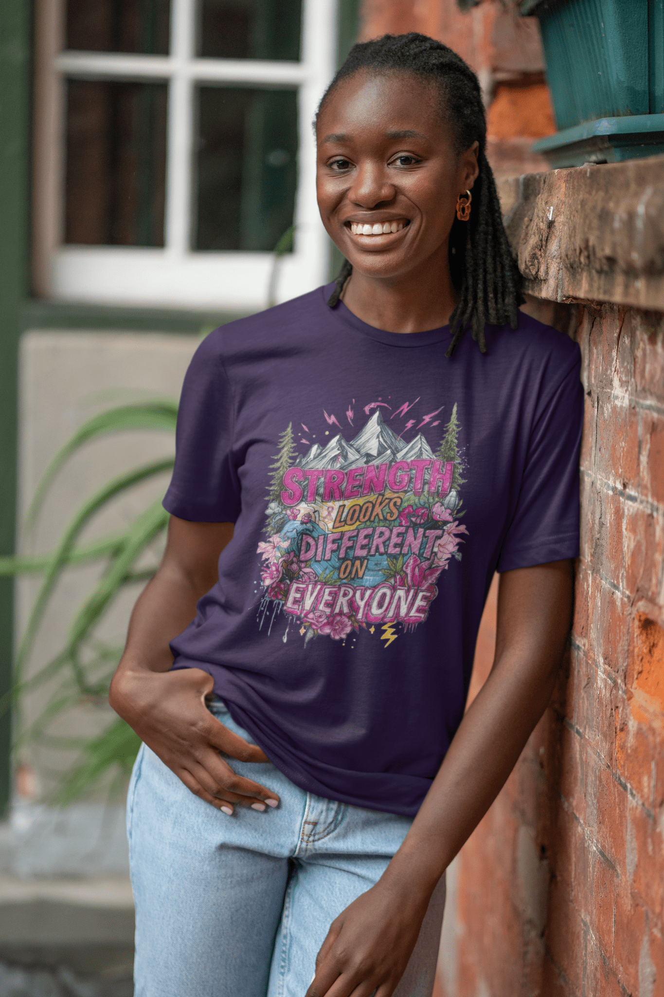 Strength Looks Different Mountainscape Unisex Shirt - You're My Kind of Weird T-Shirt