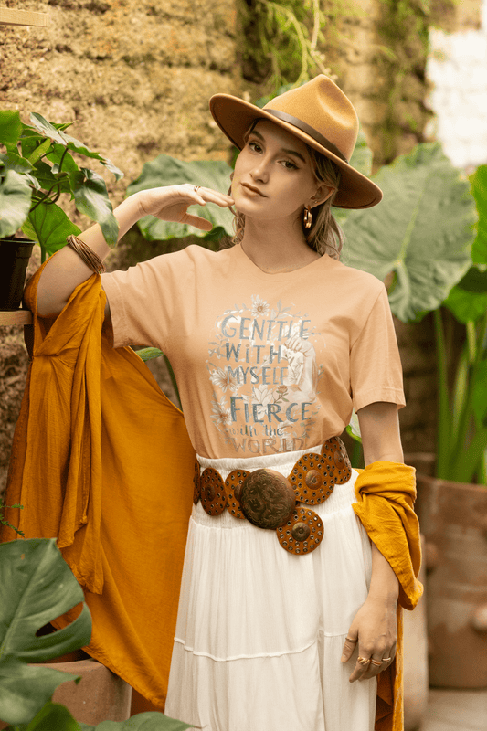 Fierce & Gentle Tee, Empowerment T-Shirt, Self-Care Apparel - You're My Kind of Weird T-Shirt