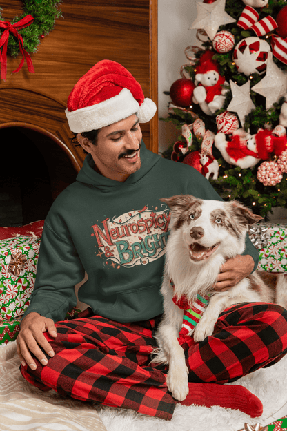 Neurospicy & Bright Hoodie | Cozy Neurodivergent Holiday Sweatshirt - You're My Kind of Weird