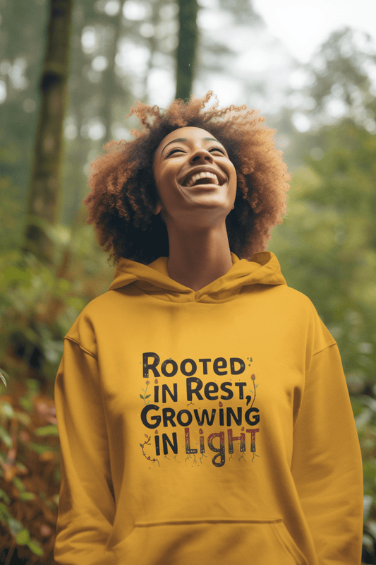 Rooted in Rest, Growing in Light Hoodie | Cozy Kwanzaa Sweatshirt - You're My Kind of Weird