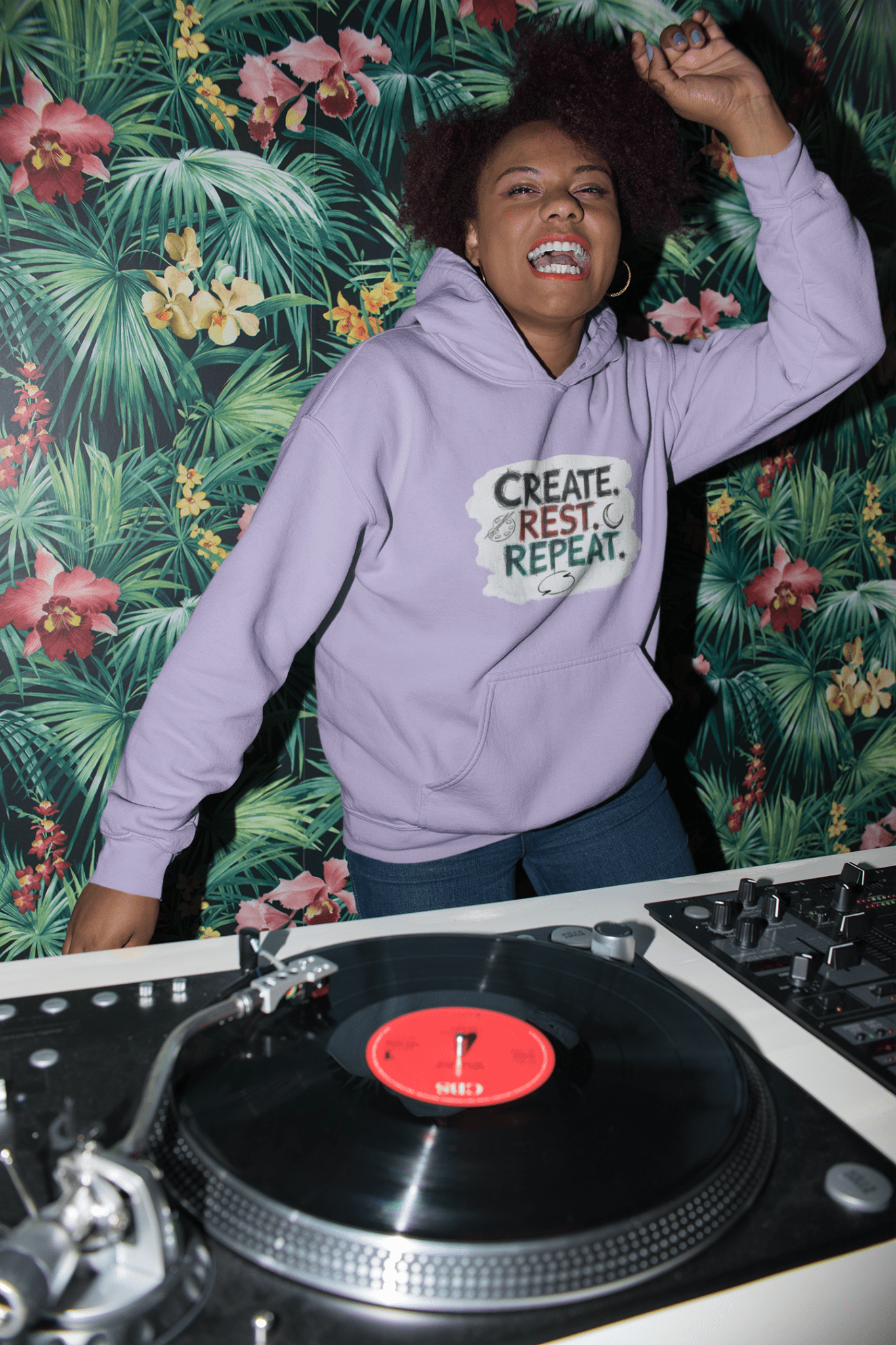 Create. Rest. Repeat. Hoodie | Cozy Kwanzaa & Mindful Sweatshirt - You're My Kind of Weird