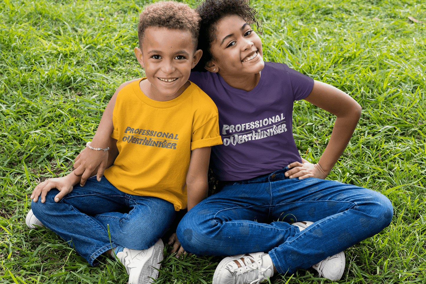 Professional Overthinker Kids T-Shirt – Soft Youth Tee for Creative Thinkers - You're My Kind of Weird