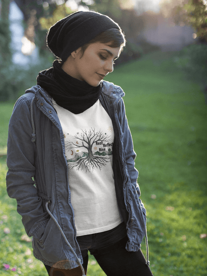 Rest. Reflect. Rise. Solstice Shirt | Mindful Winter Solstice Tee - You're My Kind of Weird