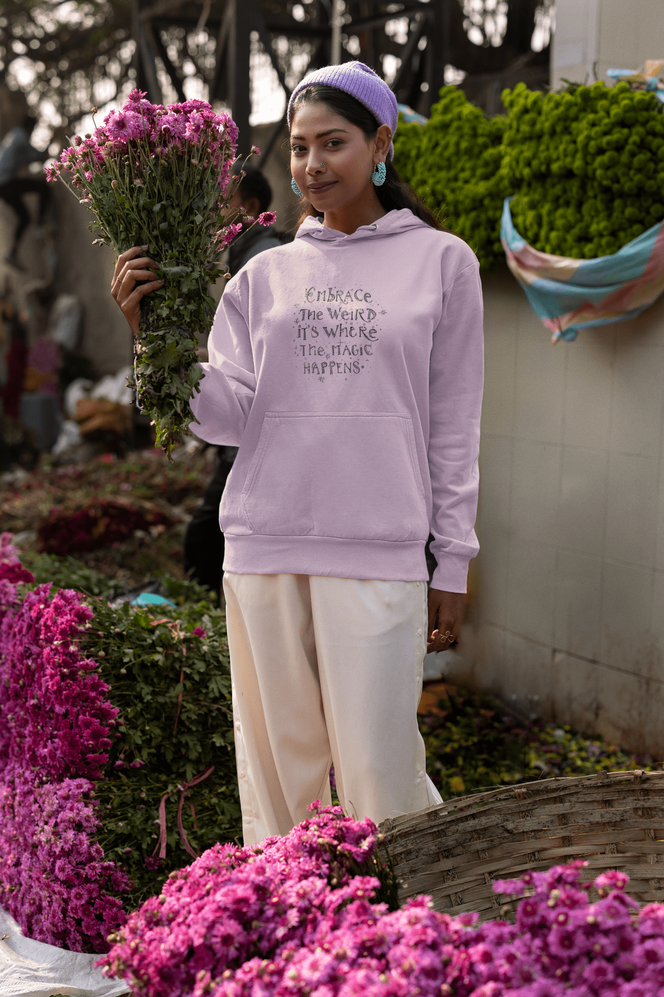 Embrace the Weird Fleece Hoodie | Comfortable Magic Happens Hoodie - You're My Kind of Weird