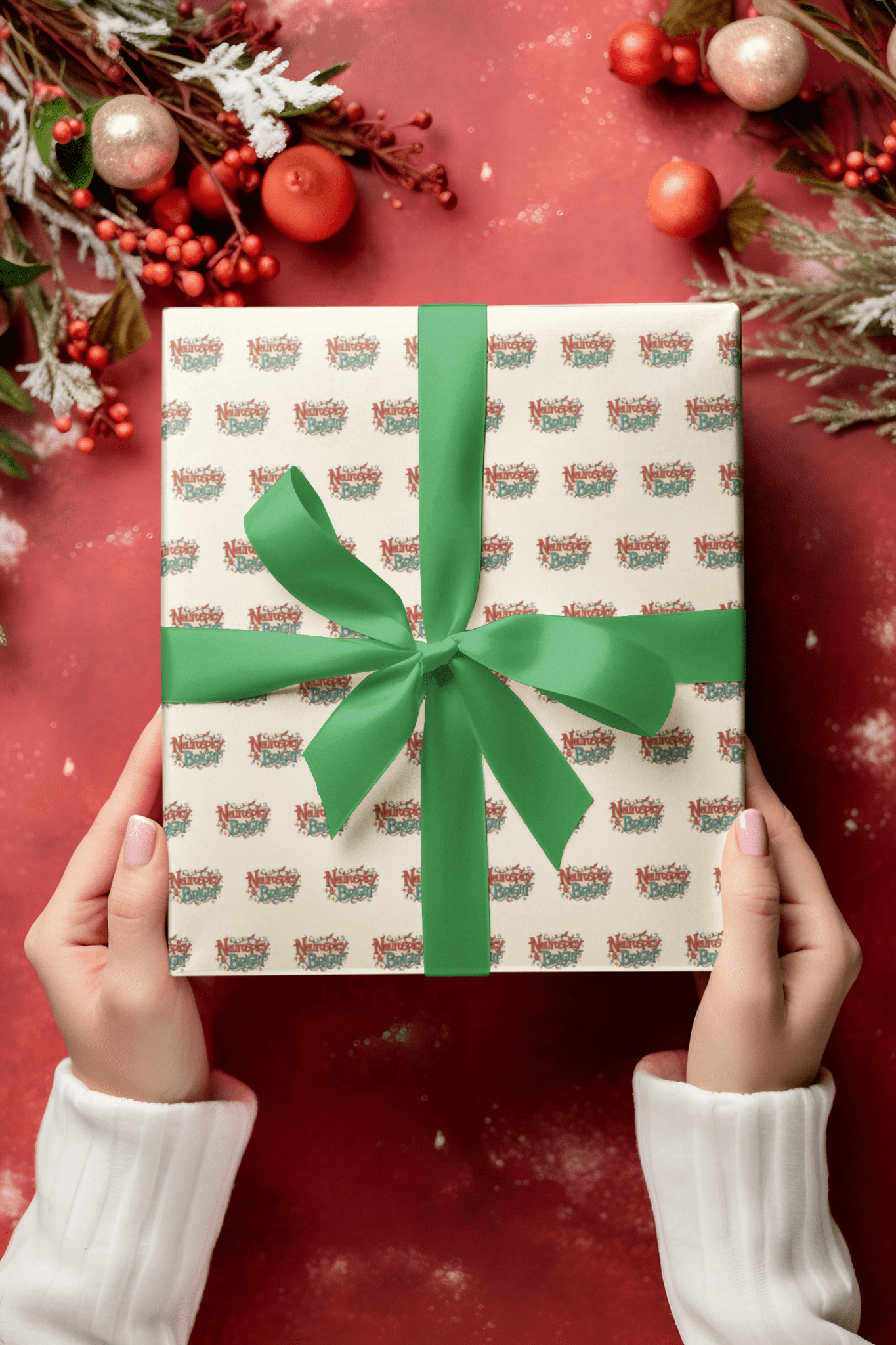 Neurospicy and Bright Wrapping Paper | Colorful Gift Wrap for Unique Minds - You're My Kind of Weird