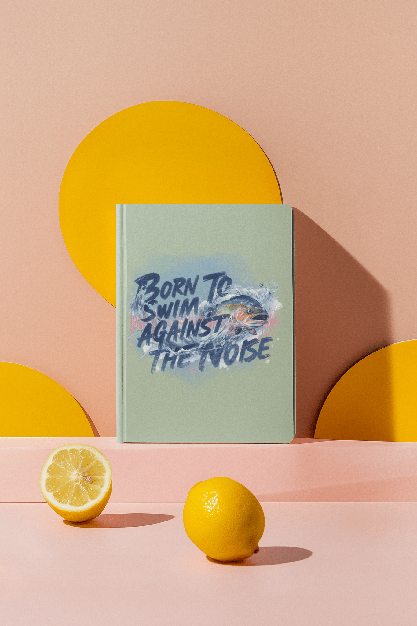 Born to Swim Hardcover Journal - Eco - Friendly Note Book for Creative Minds - You're My Kind of Weird