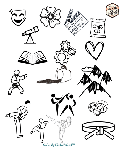 Customized Idiosyncratically Me doodle collage tee - You're My Kind of Weird