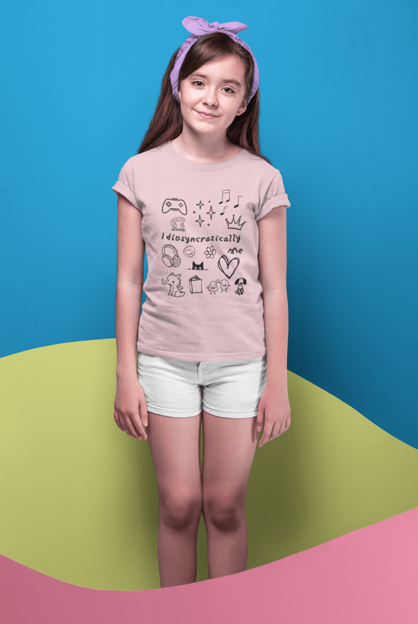 Idiosyncratically Me Youth Tee *CUSTOMIZE* | Pick doodles that are meaningful to YOU - You're My Kind of Weird