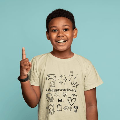 Idiosyncratically Me Youth Tee *CUSTOMIZE* | Pick doodles that are meaningful to YOU - You're My Kind of Weird