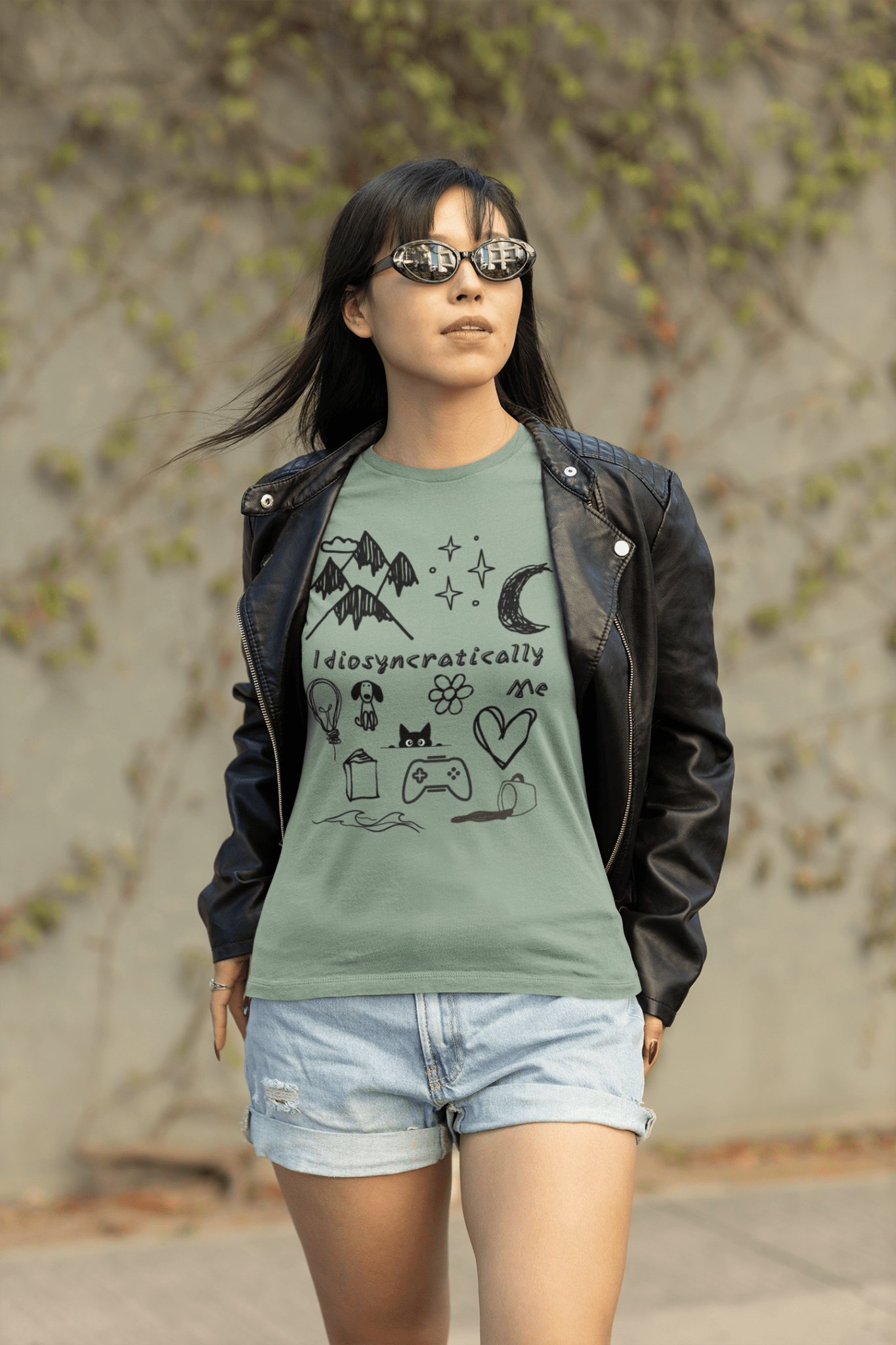 Customized Idiosyncratically Me doodle collage tee - You're My Kind of Weird