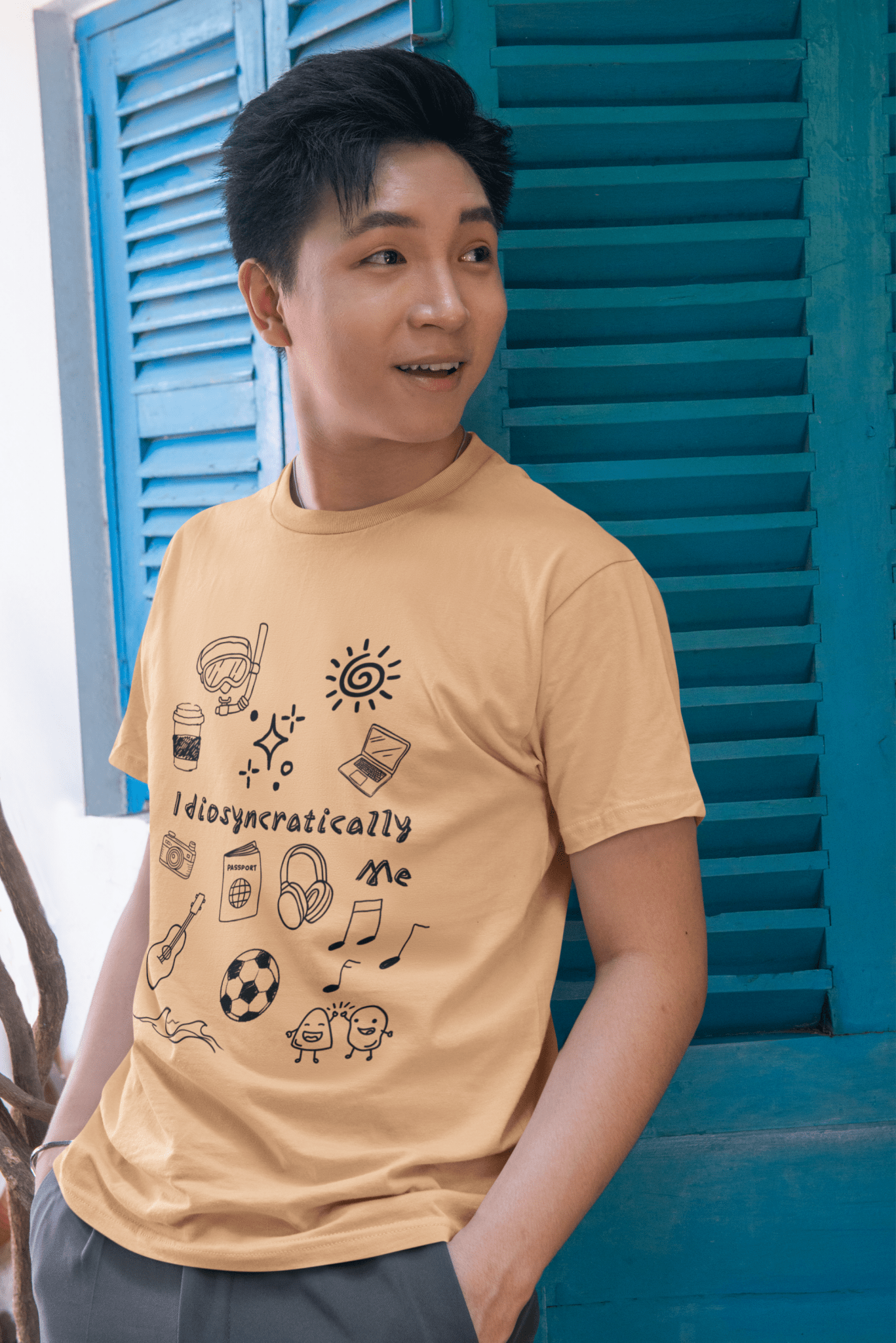 Customized Idiosyncratically Me doodle collage tee - You're My Kind of Weird