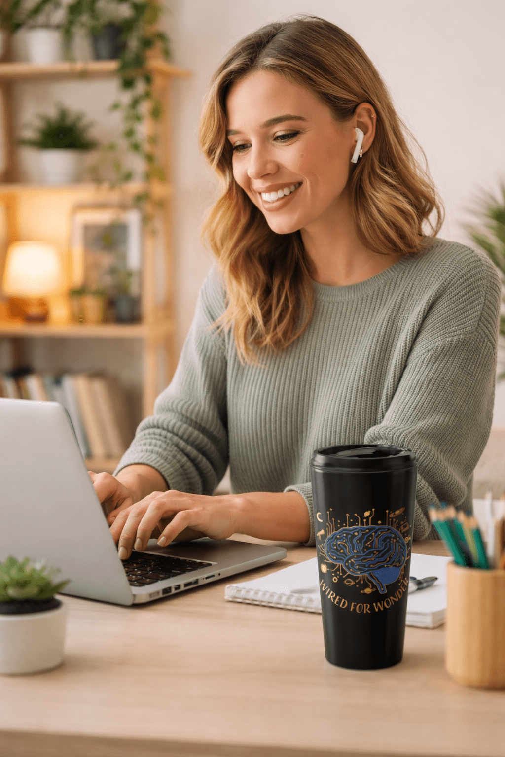 Wired for Wonder Travel Mug (15oz) - You're My Kind of Weird