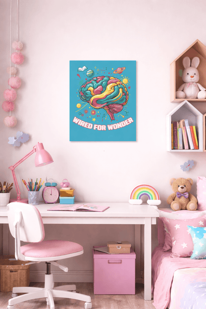 Bold Color Wired for Wonder Art Print - You're My Kind of Weird