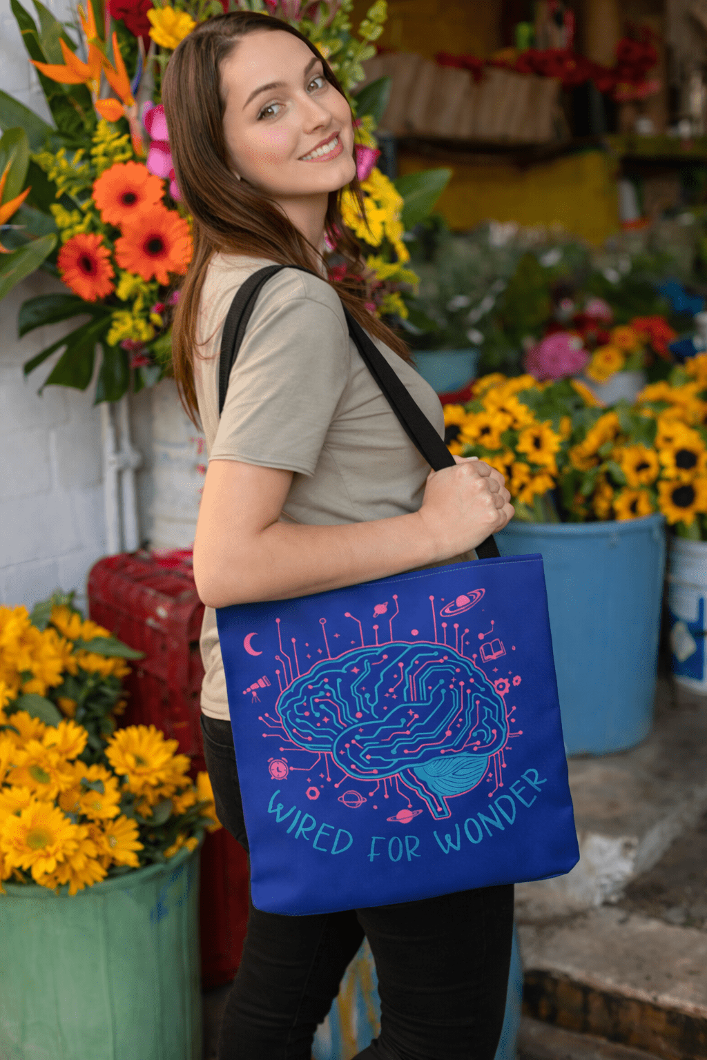 Wired for Wonder Tote – Neon Circuit Edition - You're My Kind of Weird