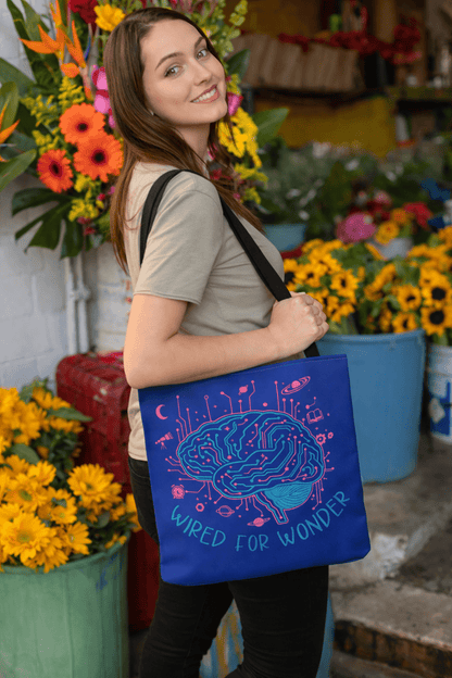 Wired for Wonder Tote – Neon Circuit Edition - You're My Kind of Weird