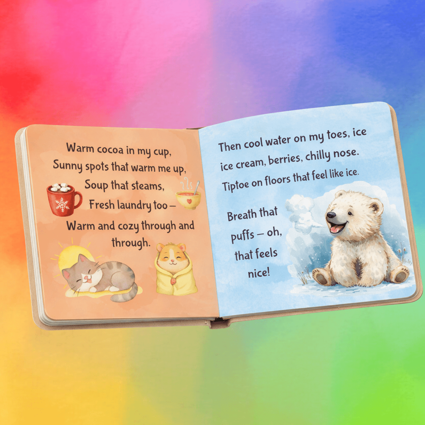 Personalized Baby Board Book "Wired for Wonder: Hello, Senses" A First Sensory Book - You're My Kind of Weird