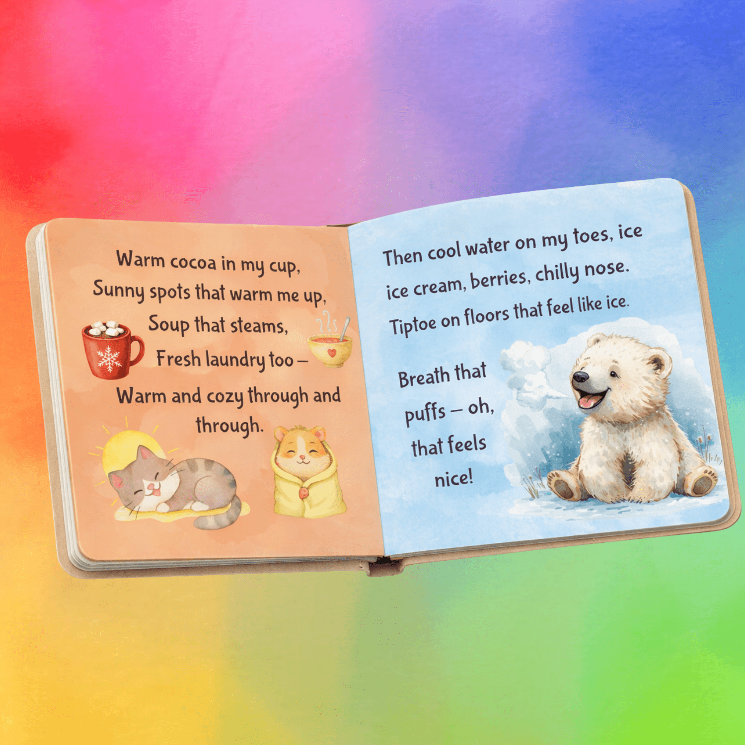 Personalized Baby Board Book "Wired for Wonder: Hello, Senses" A First Sensory Book - You're My Kind of Weird