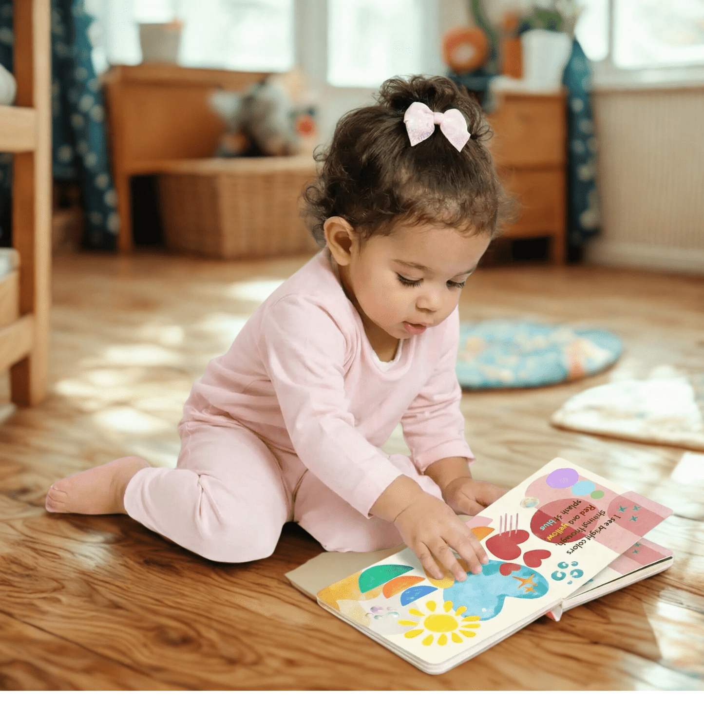 Personalized Baby Board Book "Wired for Wonder: Hello, Senses" A First Sensory Book - You're My Kind of Weird
