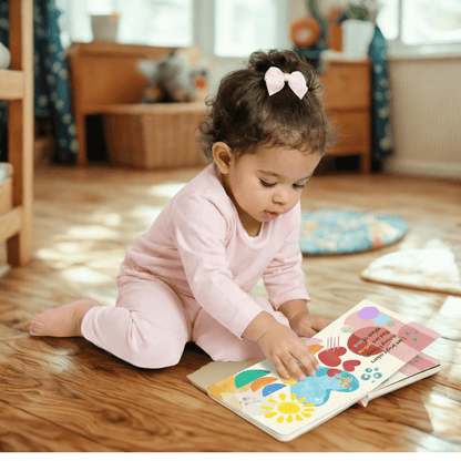 Personalized Baby Board Book "Wired for Wonder: Hello, Senses" A First Sensory Book - You're My Kind of Weird