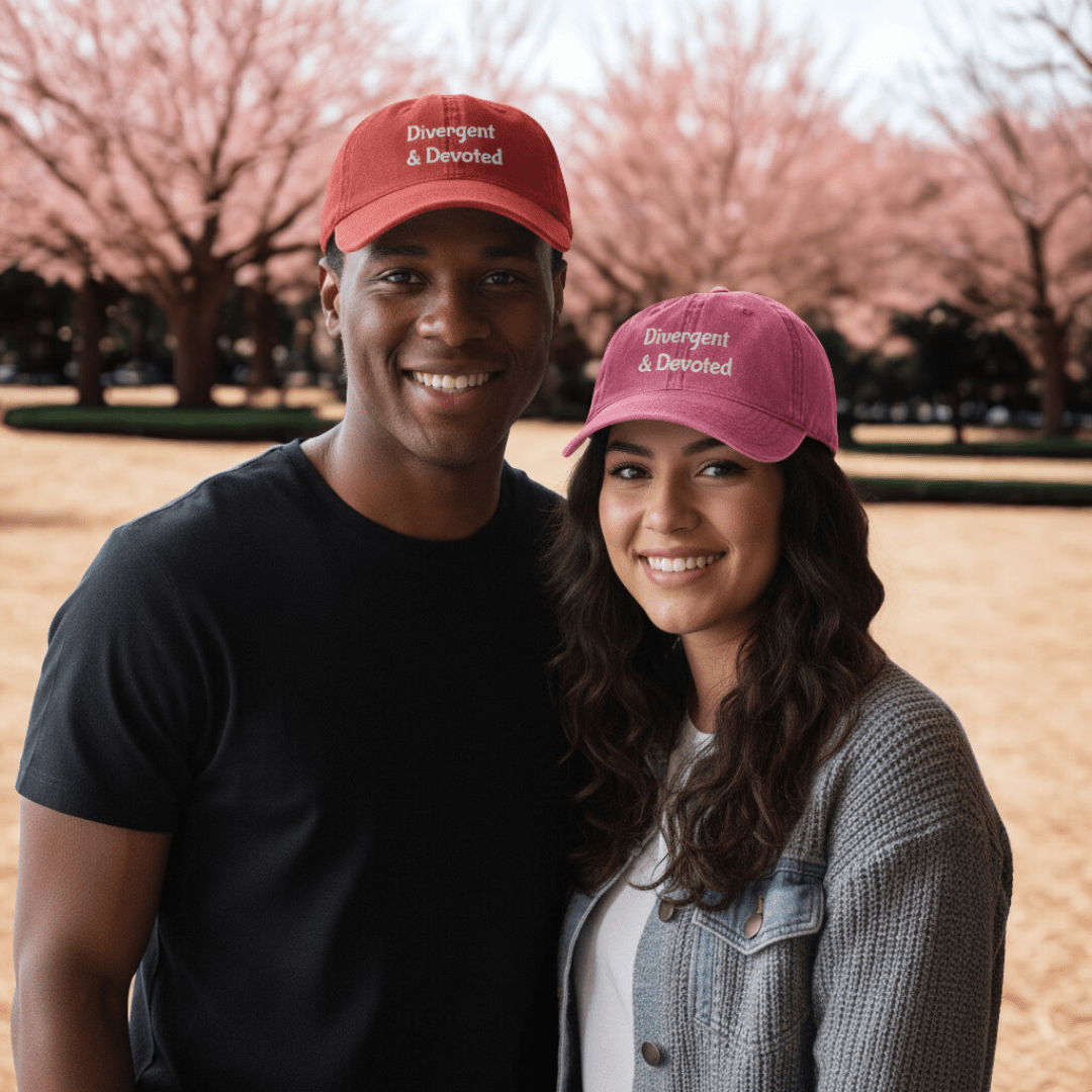 Divergent & Devoted Cap | Vintage Embroidered Hat - You're My Kind of Weird