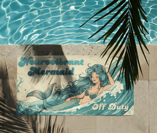 Neurovibrant Mermaid Beach Towel