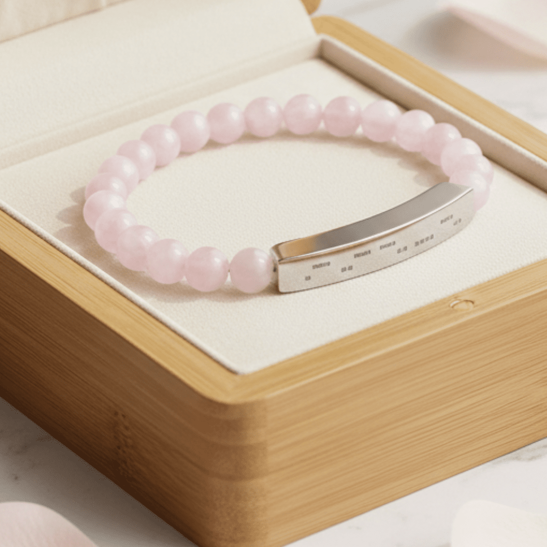 AuDHD Morse Code Bracelet | Natural Stone Stretch Bracelet | Neurodiverse Jewelry - You're My Kind of Weird