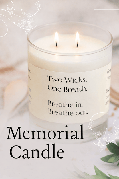 Two Wicks One Breath Sympathy Candle | Bereavement and Grief Gift - You're My Kind of Weird