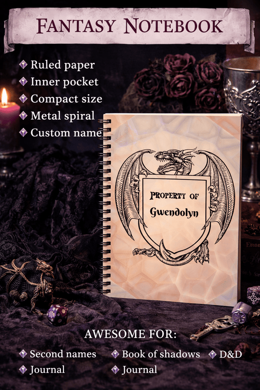 Dragon Fantasy Spiral Journal - You're My Kind of Weird